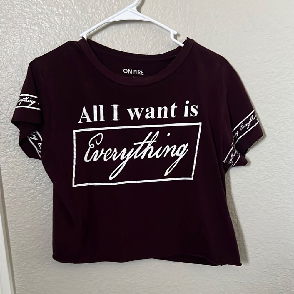 On Fire Women's Black Graphic Tee